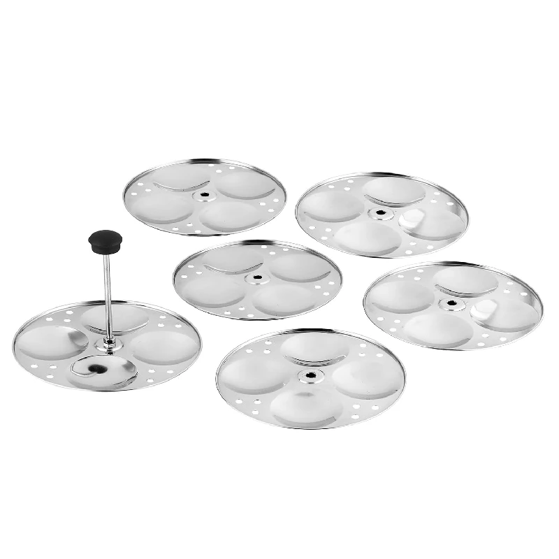Vinod Stainless Steel Idli Cooker with 4 Deeper Plates for Induction and Gas Base - Small, 4 Plates-7.webp